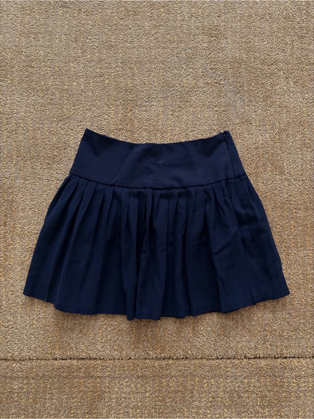 Aqua Black Pleated Mini Skirt
